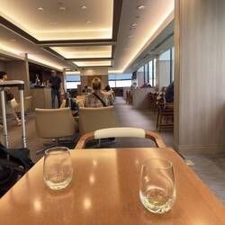 At the Sakura Lounge in HNL.