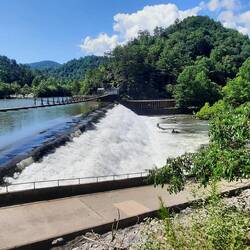 Ocoee River. We virtually saw 100s of rafters and kayaks on the River