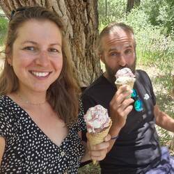 Gut für die Seele: zwei große leckere Kugeln Eis