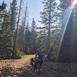 Ein weiteres Bild aus der Reihe "Wer sein Rad liebt, schiebt"