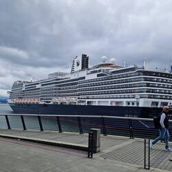 The enormous cruise ship bound for Alaska