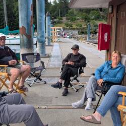 From L to R: Jim (Sea Señor), Jamie (Scout), Jon (Ramble On), Glenda (Sea Señor), Lisa (Scout)