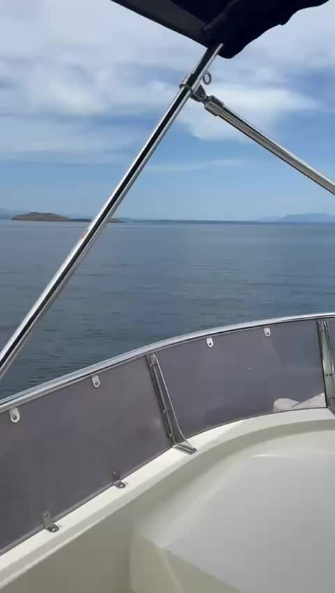 Calm seas after a horrendous morning.