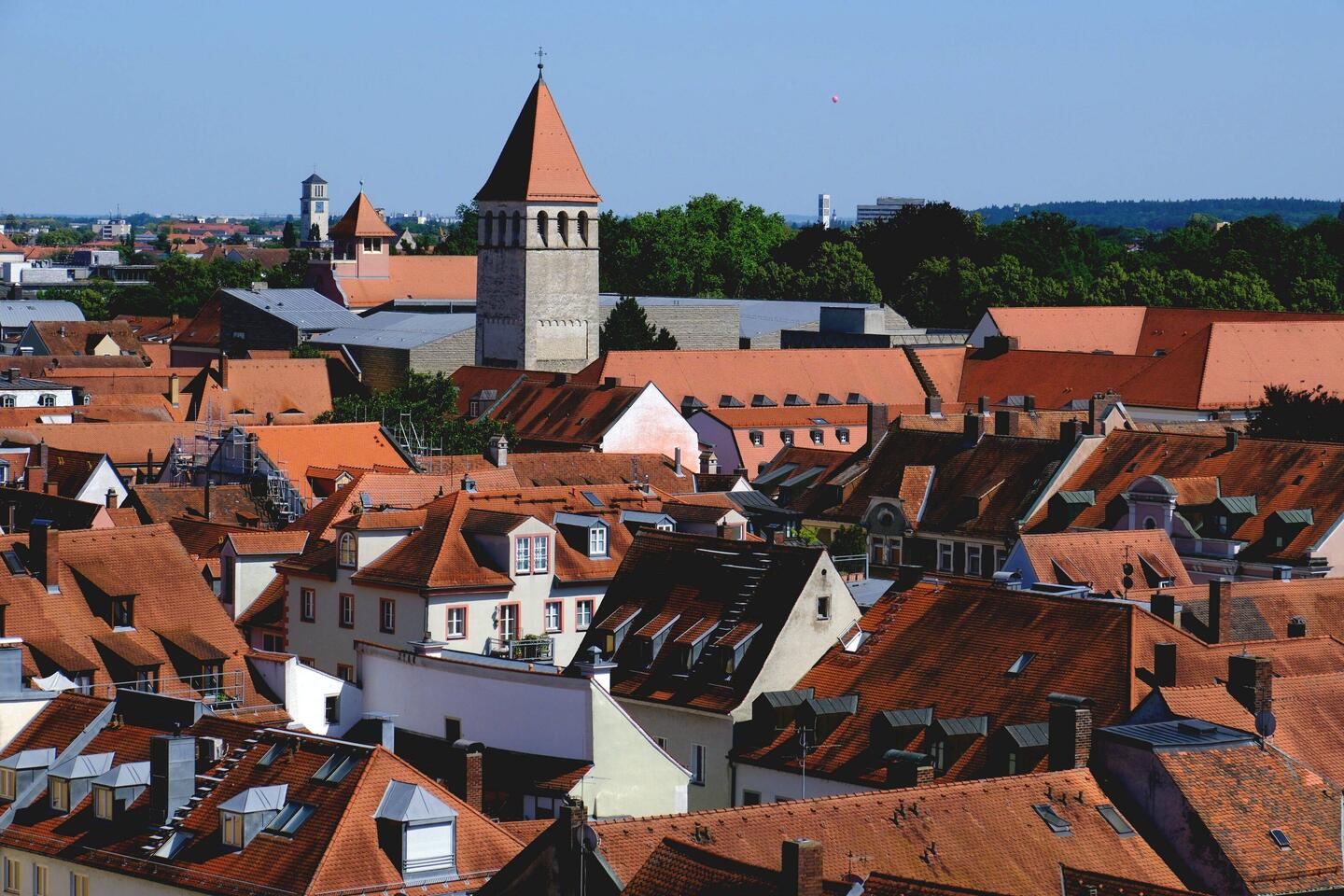 Die Dächer von Regensburg