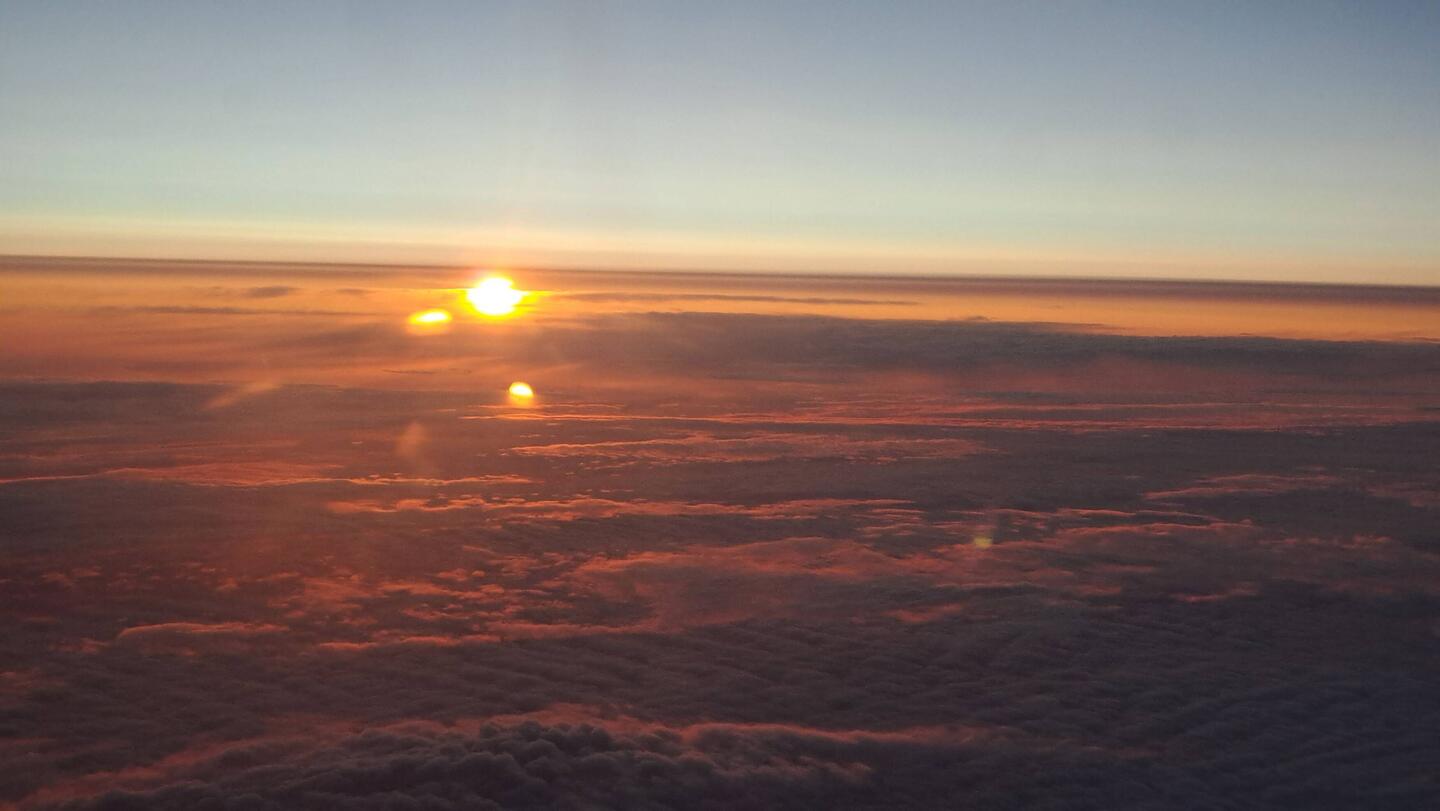Die Sonne ging erst sehr spät unter...