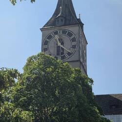 The largest clock face in Europe!  Big Ben is 21' in diameter and this is 27'.