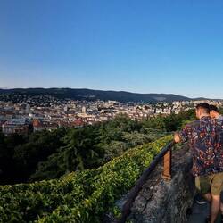 ... und dem Ausblick vom Castello San Giusto.