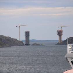 Eine neue Brücke im Bau