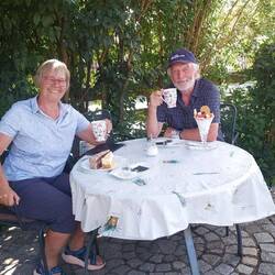 Zum Abschluss des Tages in Ottis Café eingekehrt.