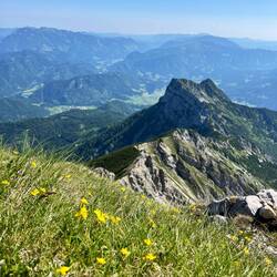 Die Aussicht und das traumhafte Wetter..