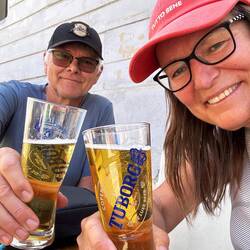 und wir haben uns auch ein alkoholfreies Bier verdient 😍!