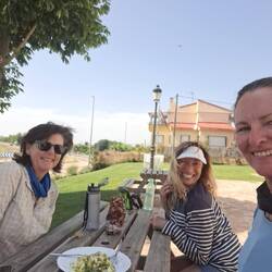 My lunch buddies-Lisa (Australia) & Sylvie (France)