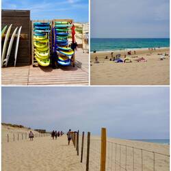 Strand direkt hinterm Stellplatz