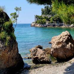 Auf dem Weg zum Castillo Miramare.