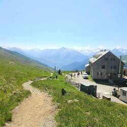 Die Rastkogelhütte auf über 2.100m