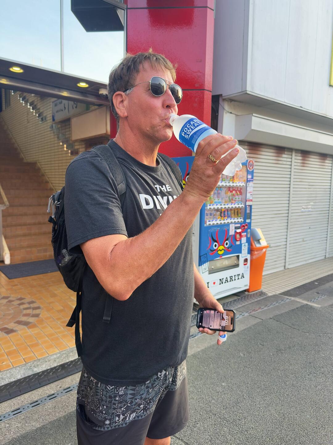 Our first order of the day was to find Pocari Sweat at a convenience store.