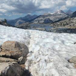 Top of Seldon pass, decent side.