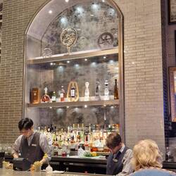 The bar at the Fairmont