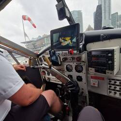 Inside the seaplane