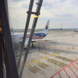 9M-MXU at the gate operating as MH772.