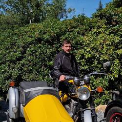 Alex MZ TS 250/1 Bj 1977 mit Superelastikbeiwagen Leergewicht 215kg