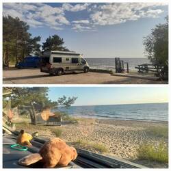 Sonntagabend am Strand von Saulkrasti
