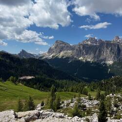 View of Mount Lagazuoi from Cinque Torri