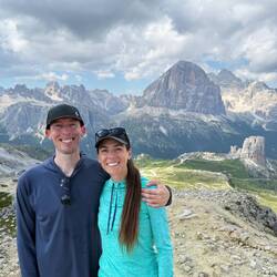 At the top of Cinque Torri