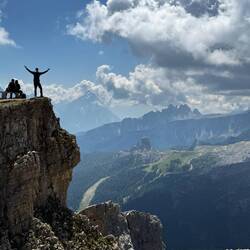 Way up high on Mount Lagazuoi