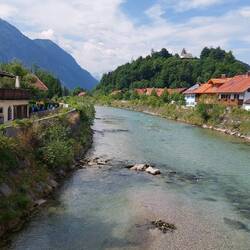 An der Loisach in Eschenlohe.