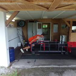 Sommertraining der Bobfahrer in Ohlstadt.