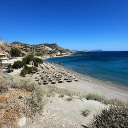 Der Strand von oben.