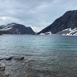 This lake was frozen over a few days prior