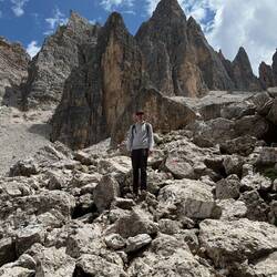The boulders we clambered down