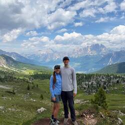 Panoramic views behind us