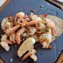Scampi Bruschetta