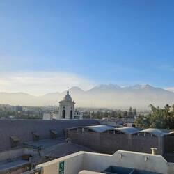 Bicke von der Hoteldachterasse.