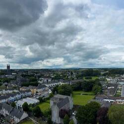 Beautiful view of Kilkenny from top the round tower.
