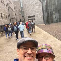 Outside Kilmainham Goal (or Gaol 🤨), lucky to get last minute tickets!