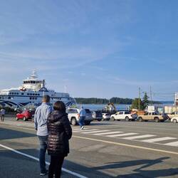 The ferry terminal