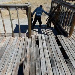 Eigentlich war der Zugang gesperrt. Warum wohl?