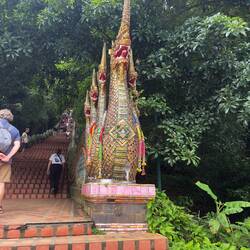 The naga staircase at Wat Doi Suthep.