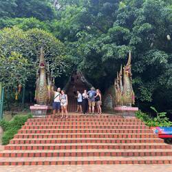 The naga staircase at Wat Doi Suthep.