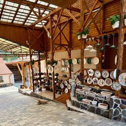 Netter überdachter Innenhof