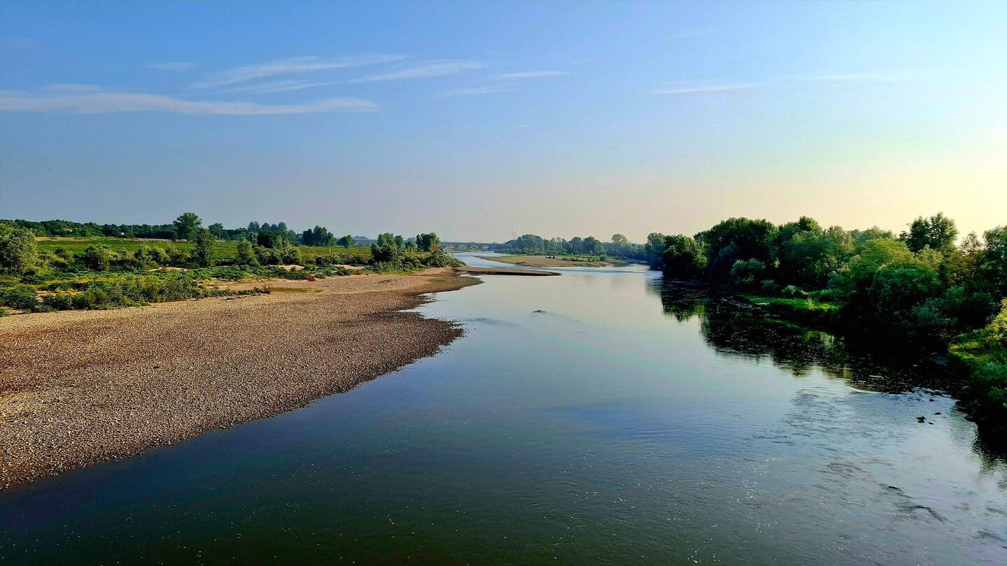 De hoogste waterstanden zijn in Vercellli alweer achter de rug. De rijstvelden zijn gevuld.