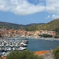 Aber ein toller Blick auf Porto Ercole