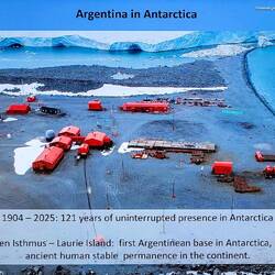 Screenshot from Clara's presentation about working at an Argentinian station.