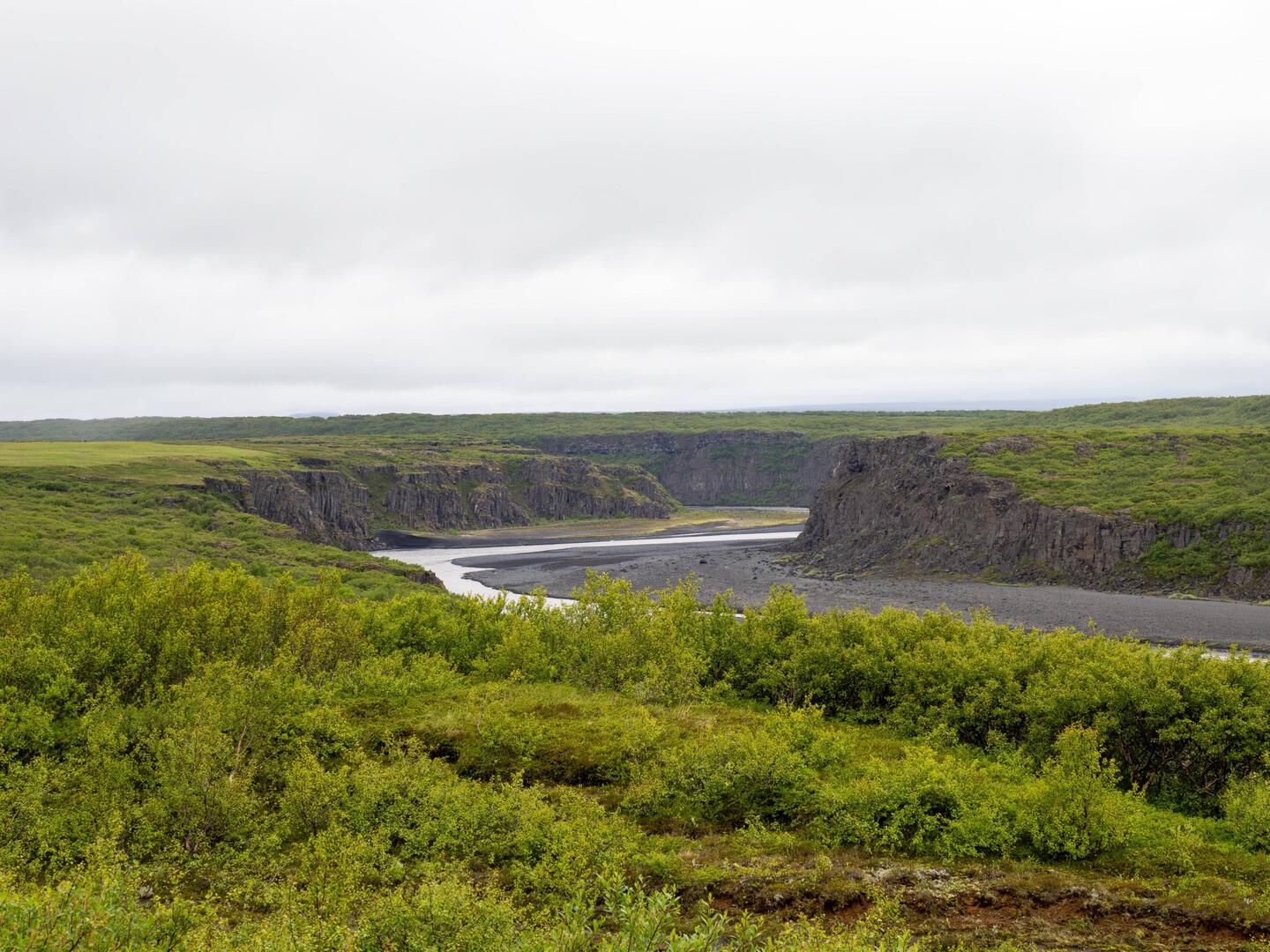 Aussicht auf den Jökulsárgljúfur - Canyon