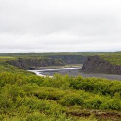 Aussicht auf den Jökulsárgljúfur - Canyon