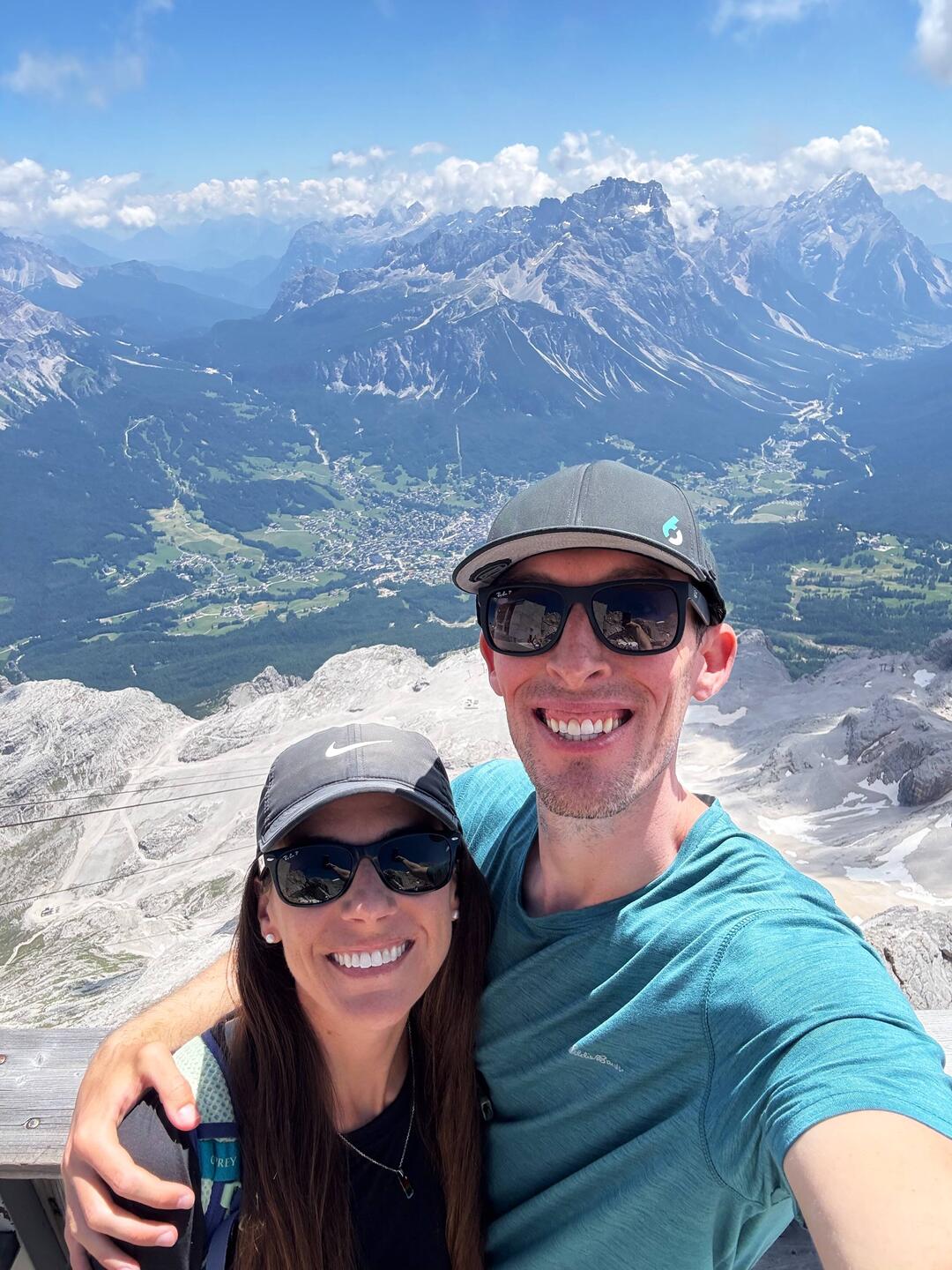 At the top of the Dolomite's third highest peak!
